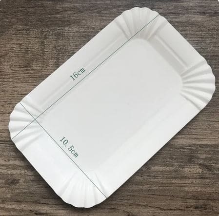 Set Of 20 Rectangular Paper Plates, Disposable Paper Trays, White Disposable Paper Bowl, For Event and Party Supplies Set Of 20 Rectangular Paper Plates, Disposable Paper Trays, White Disposable Paper Bowl, For Event and Party Supplies